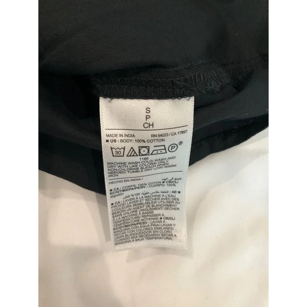 Old Navy Black Spaghetti Strap Dress size Small NEW 100% Cotton - Picture 7 of 7